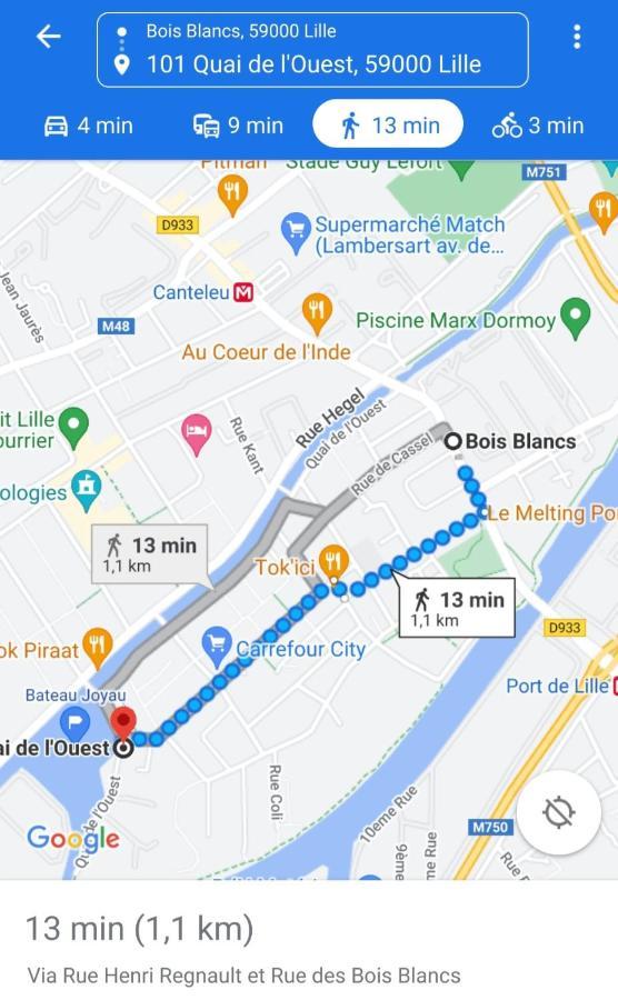Bateau Peniche Lille - Euratechnologieアパートメント エクステリア 写真